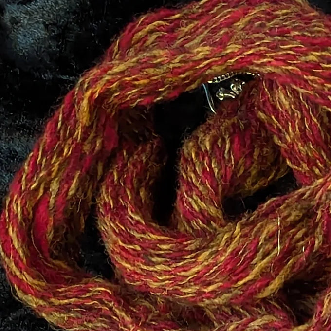 "Spinning Sombreros" handspun yarn 20g/85yards 100% wool