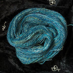 "Aquarius" handspun yarn 25g/95yards Merino/Silk