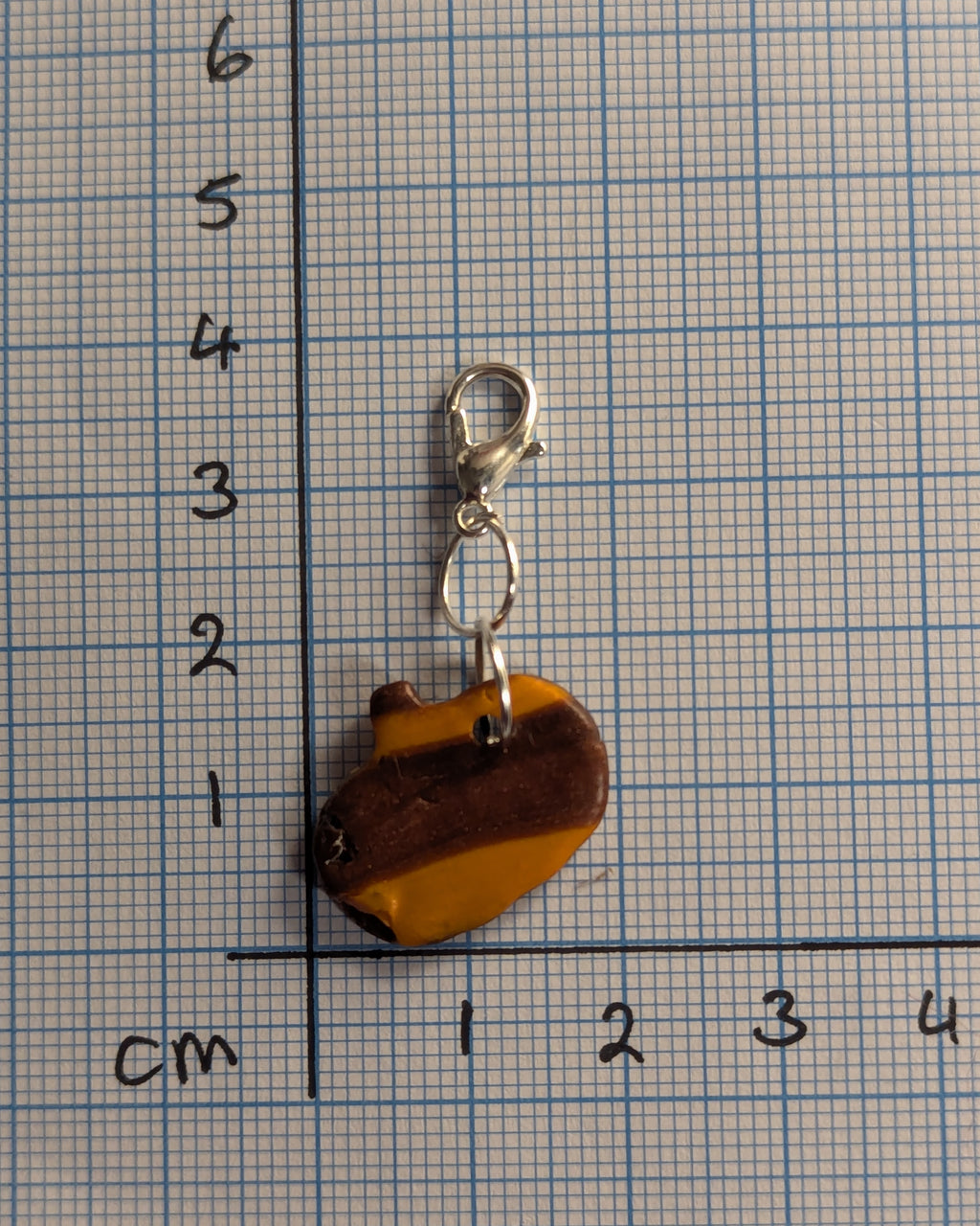 Zero Waste Stitch Markers - Pumpkin - single