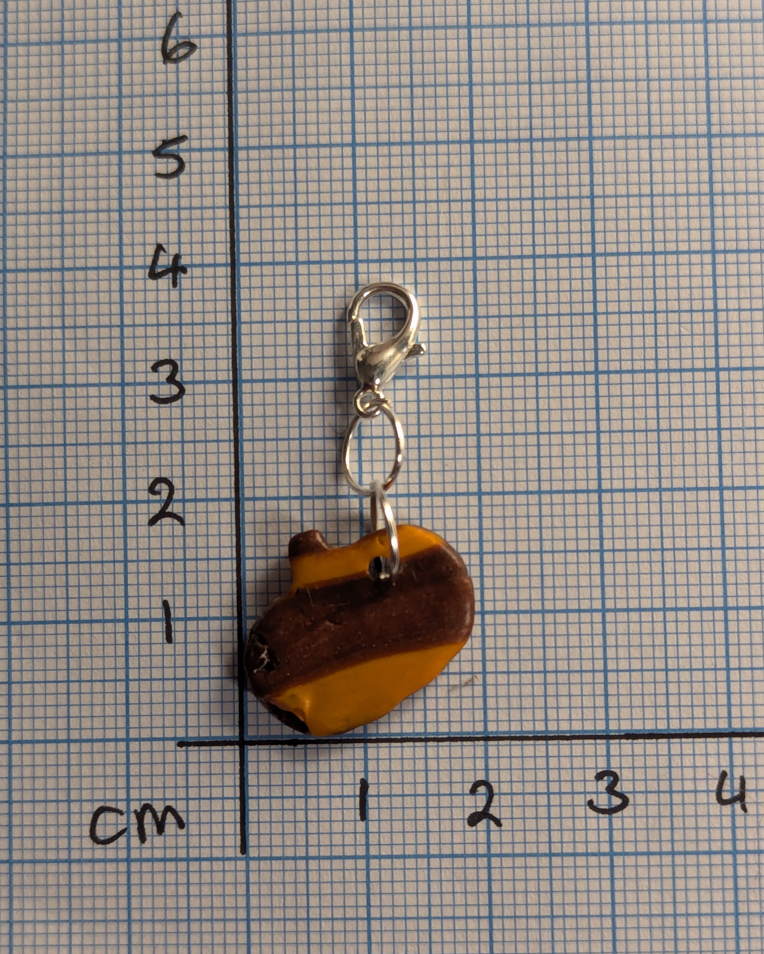 Zero Waste Stitch Markers - Pumpkin - single