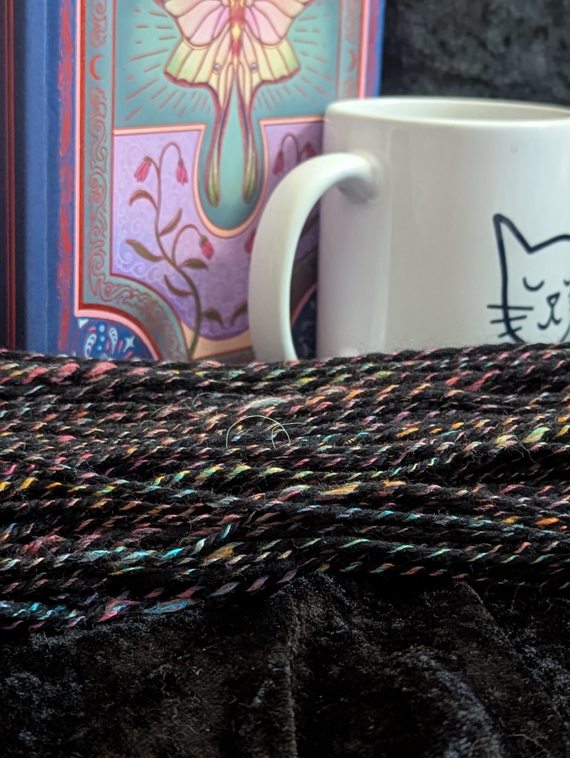 "Dia de Muertos" handspun yarn 110g/280yards Bamboo/Merino blend