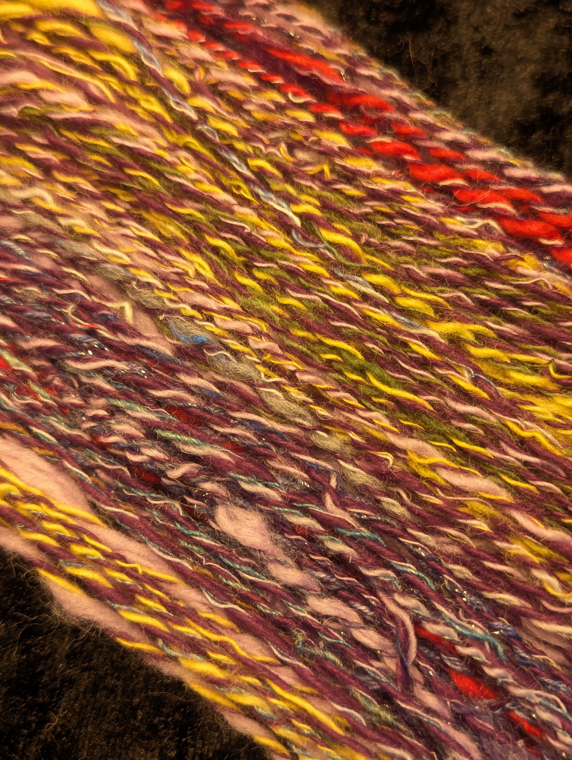 "Thanks for the Memories #1" handspun yarn 60g/135yards Art Yarn