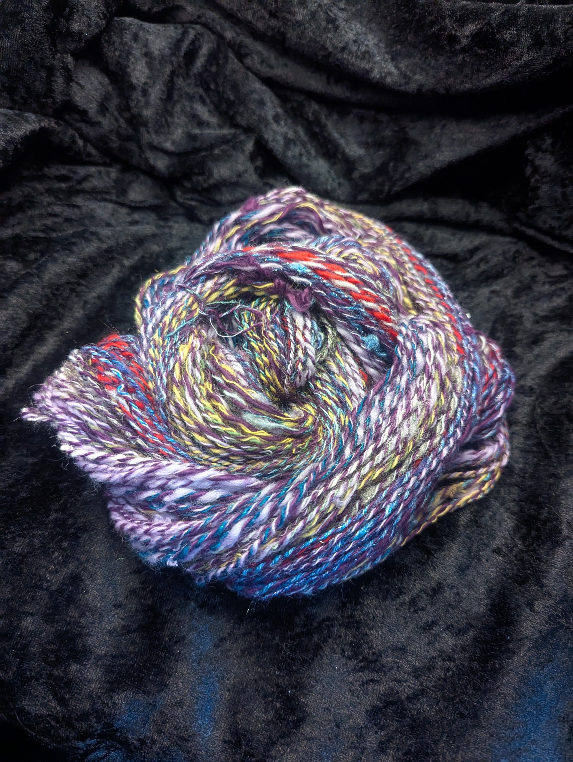 "Thanks for the Memories #1" handspun yarn 60g/135yards Art Yarn