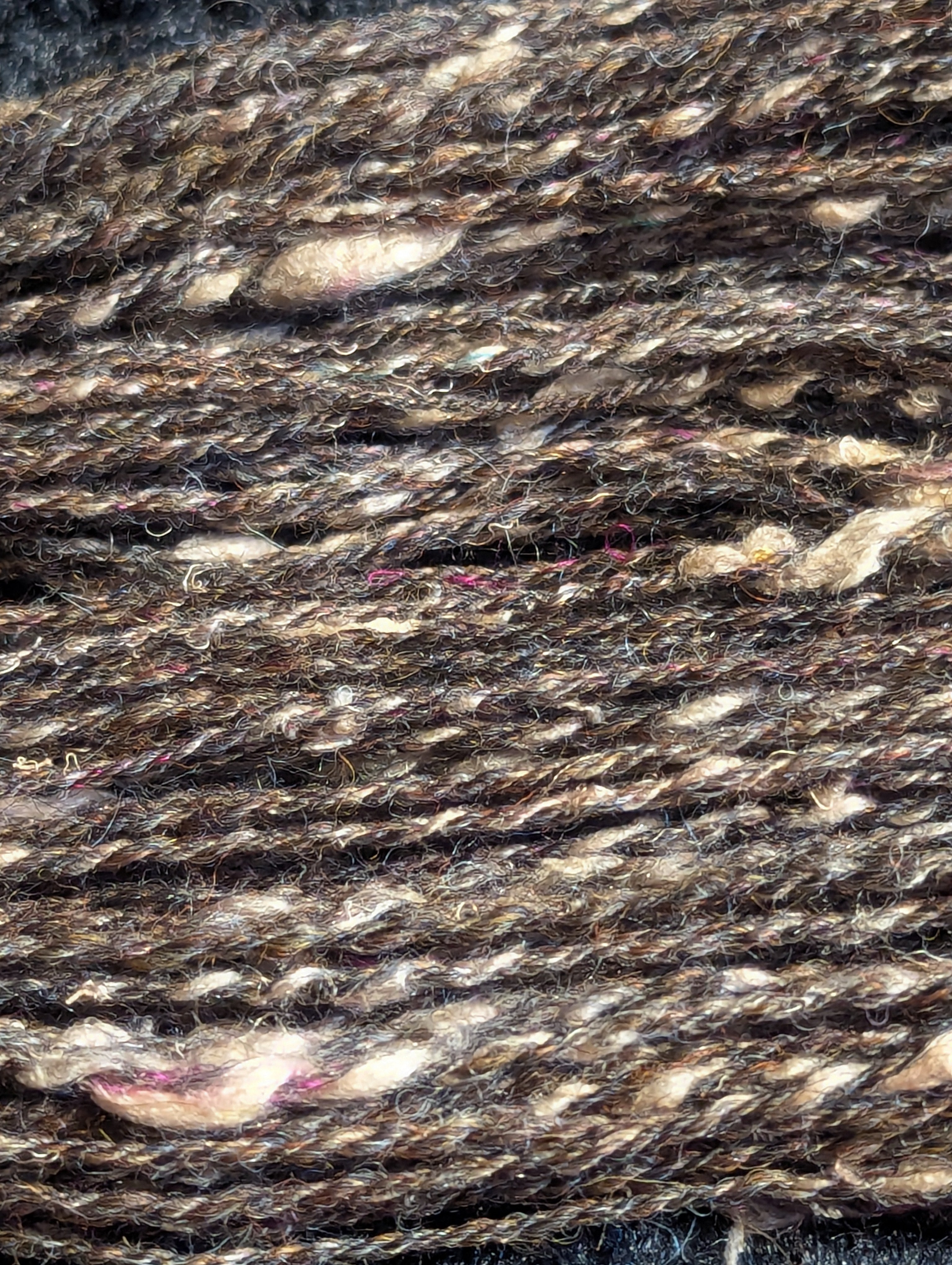 "Reclaimed Oak" handspun yarn 45g/110yards Wool/Silk blend