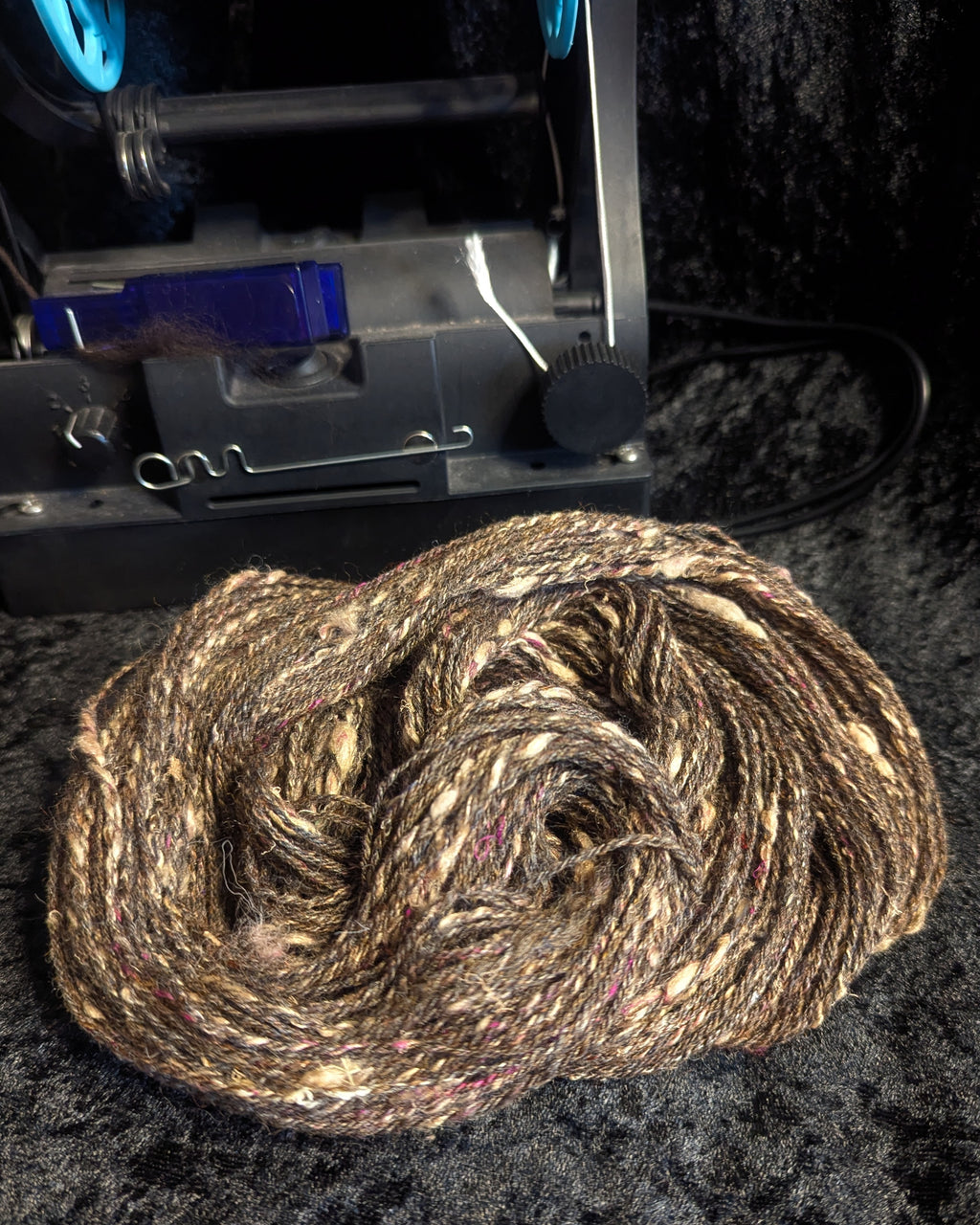 "Reclaimed Oak" handspun yarn 45g/110yards Wool/Silk blend