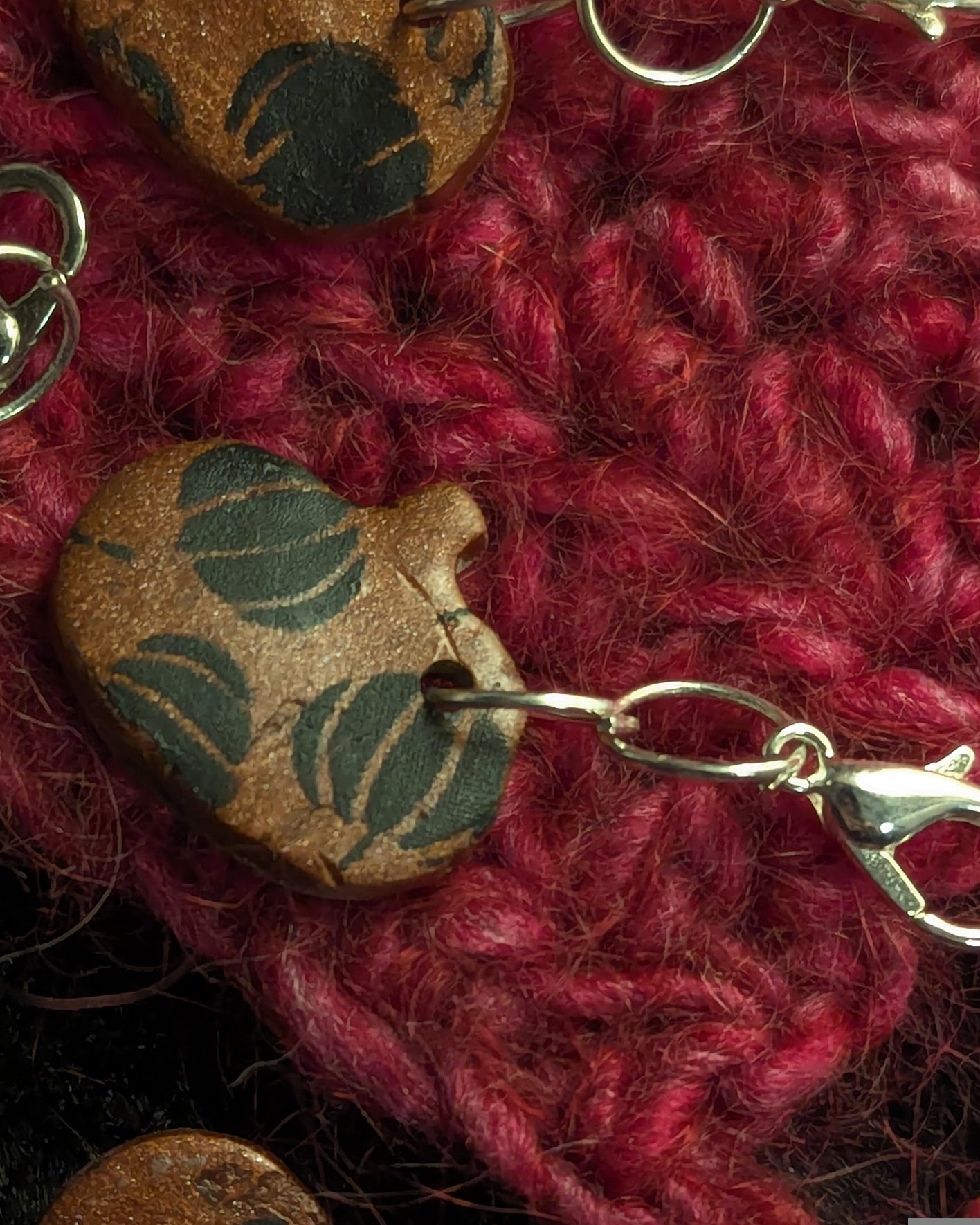 Pumpkin Stitch Markers - Silhouette - single