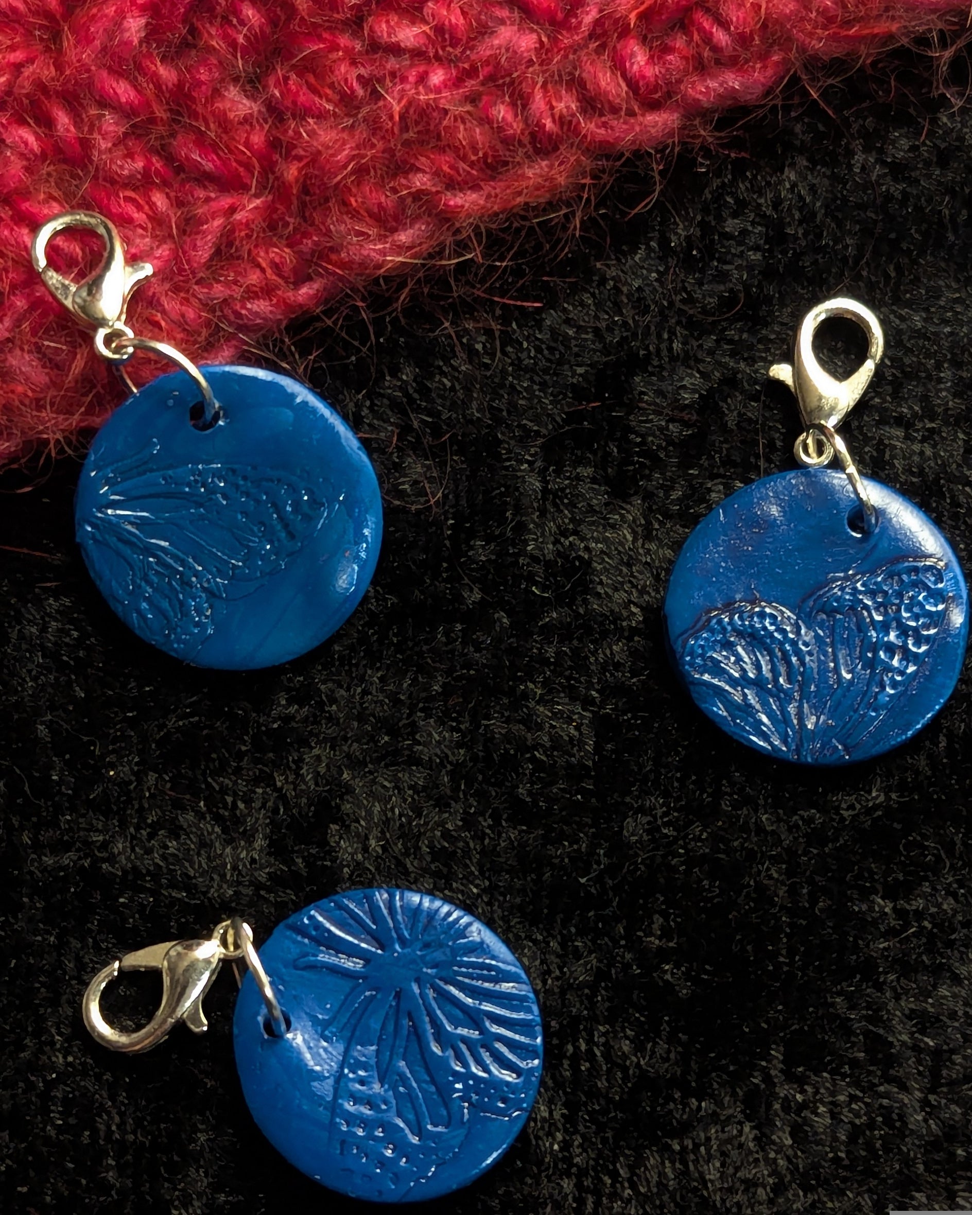 Embossed Butterfly Stitch Markers