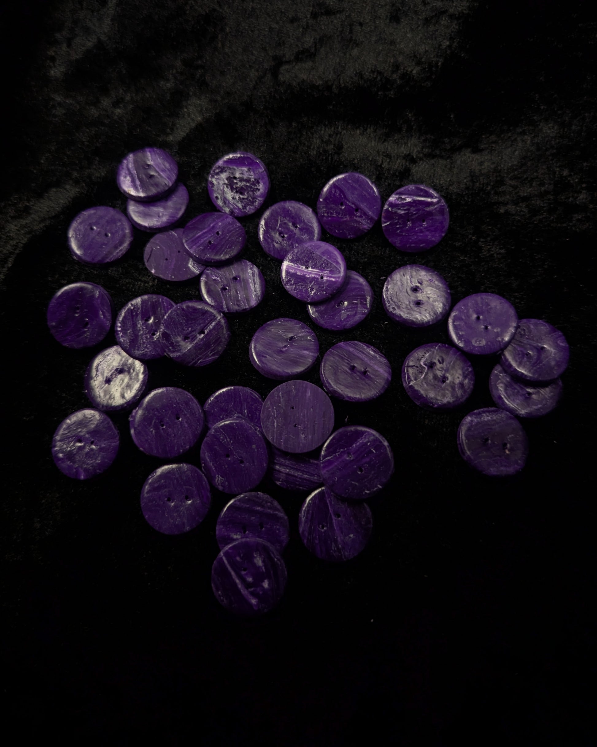 Marble effect buttons 20mm Purple #3