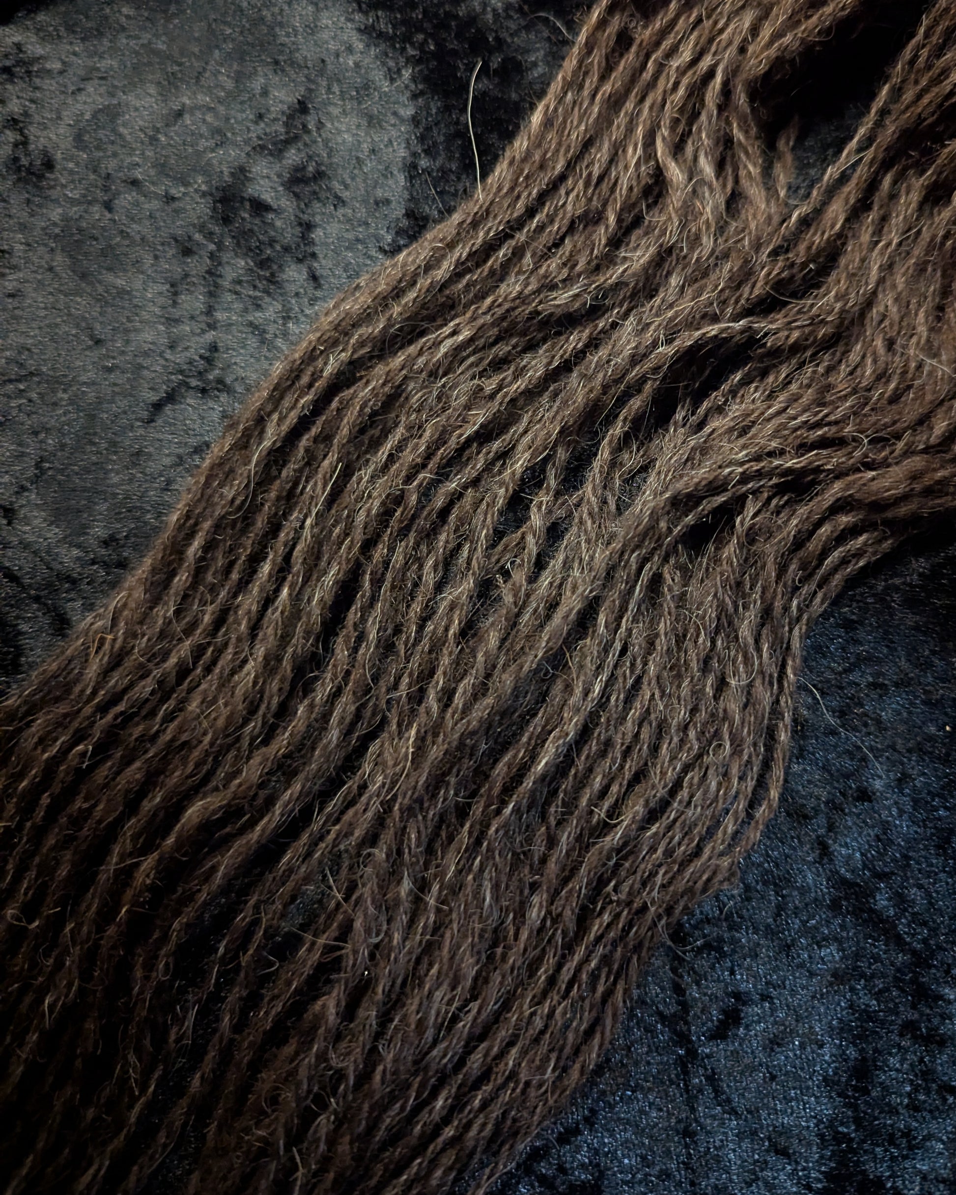 "The Black Sheep" handspun yarn 55g/60yards 100% wool