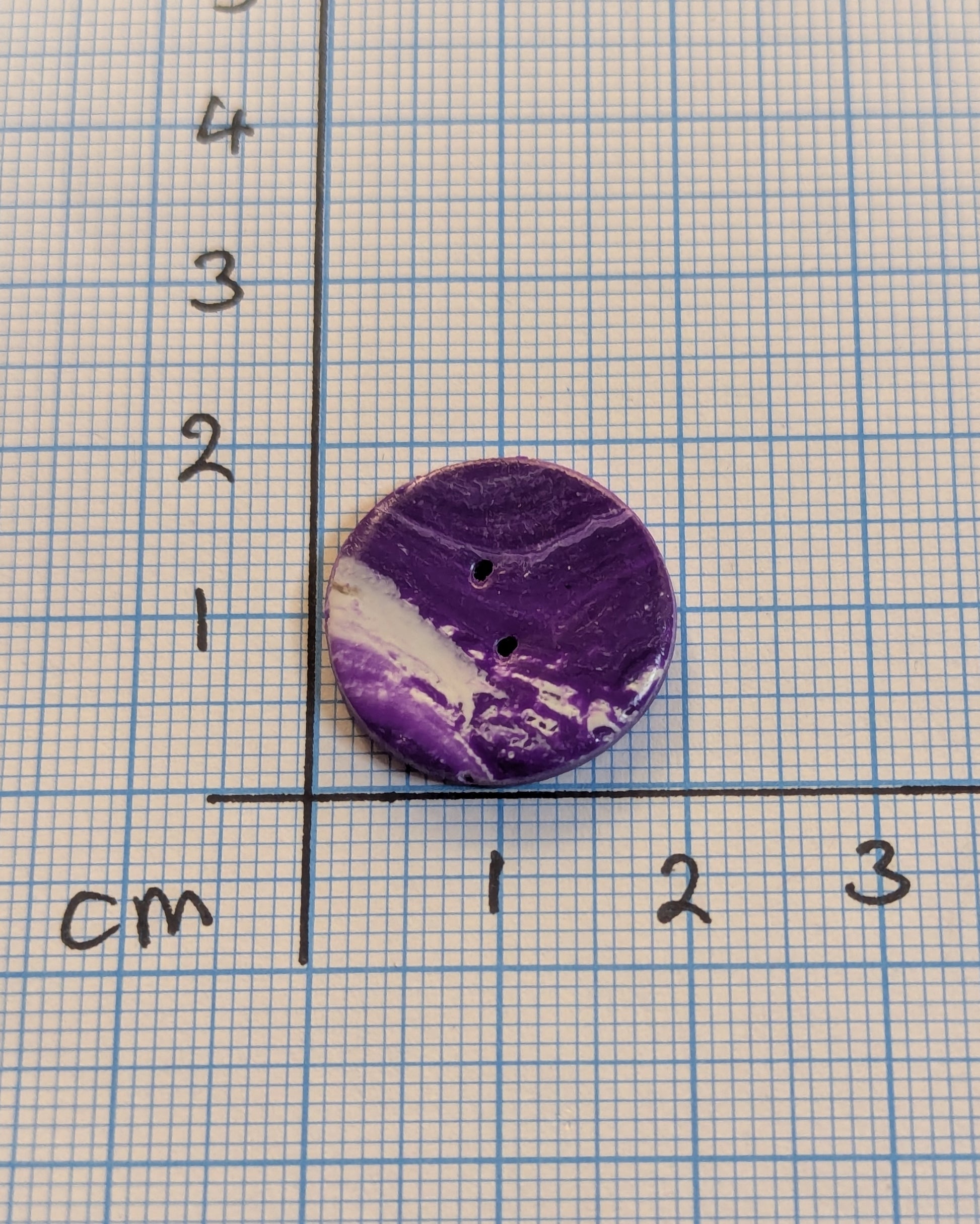 Marble effect buttons 20mm Purple #1