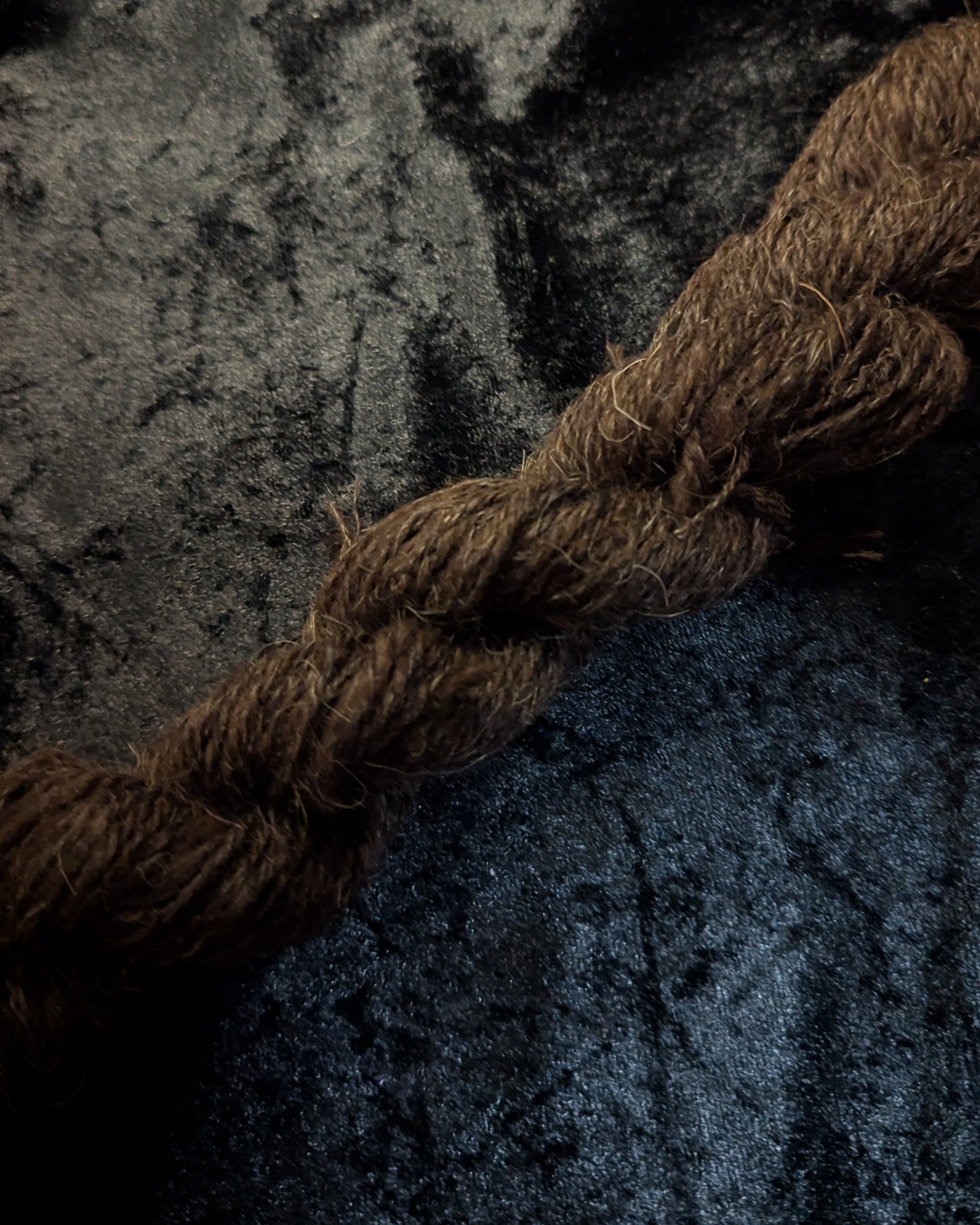 "The Black Sheep" handspun yarn 55g/60yards 100% wool