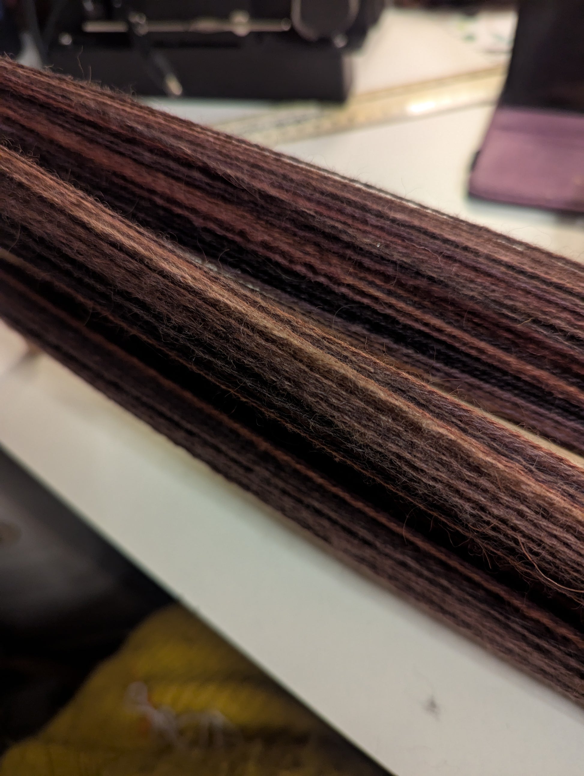 "Autumn Mists" handspun yarn 110g/230yards Alpace/Wool blend