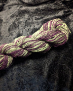 "Maleficent" handspun yarn 45g/90yards 100% wool