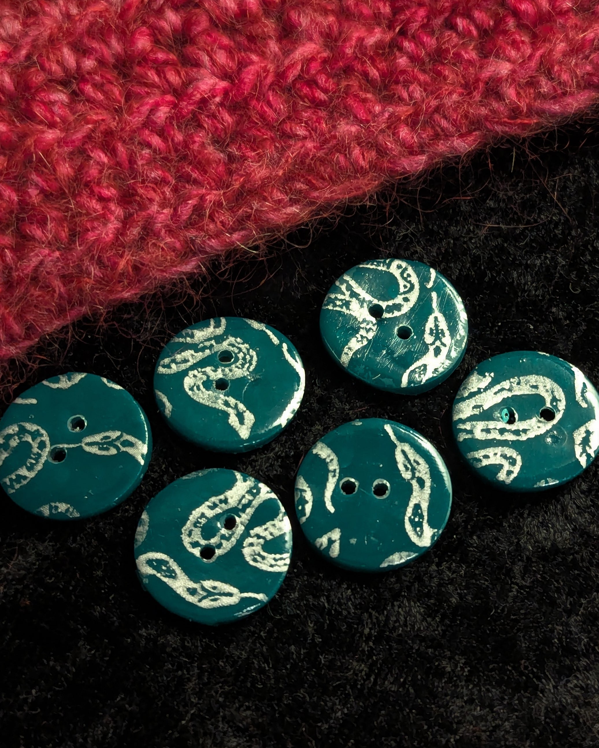 Snake buttons - 20mm - single