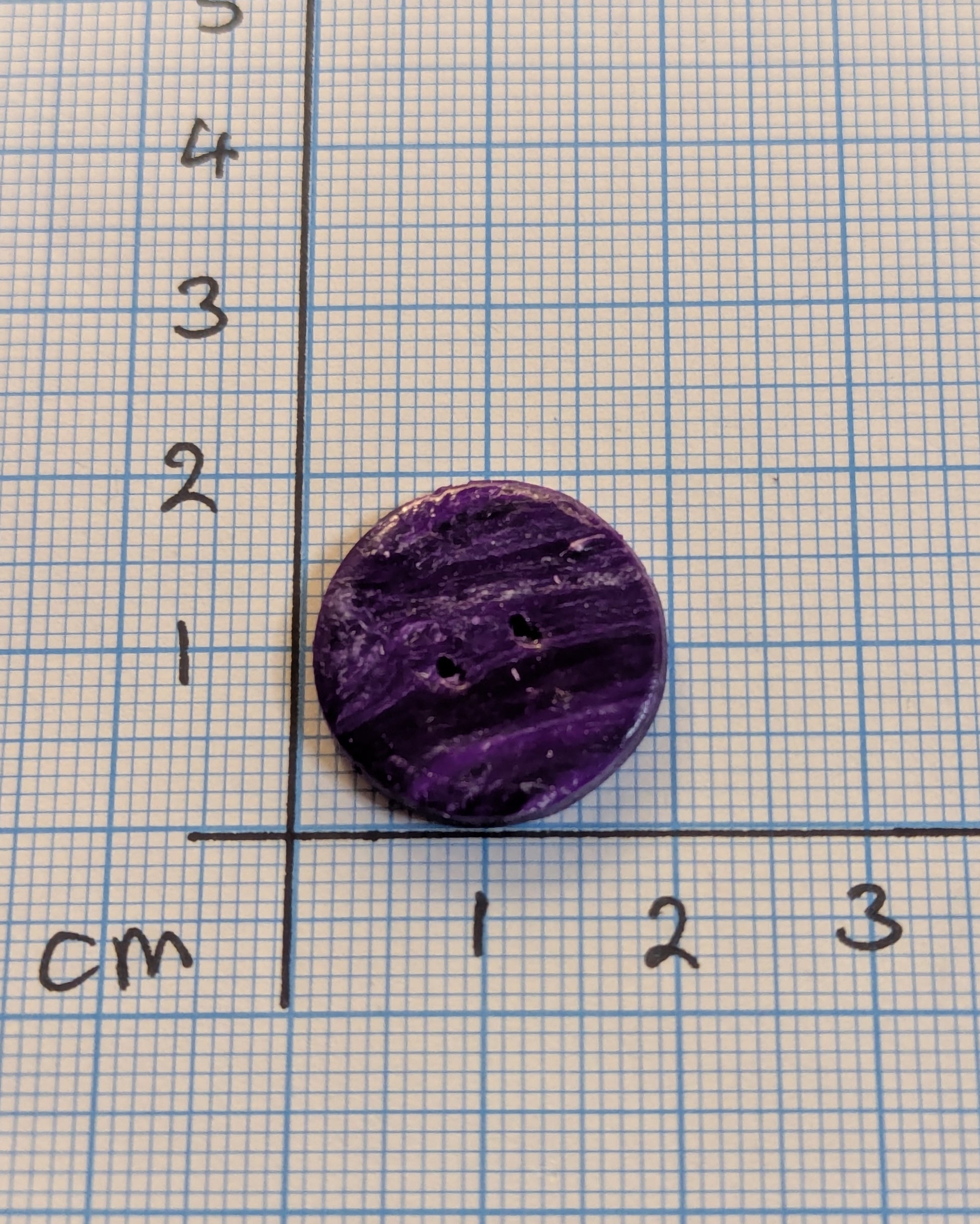 Marble effect buttons 20mm Purple #3